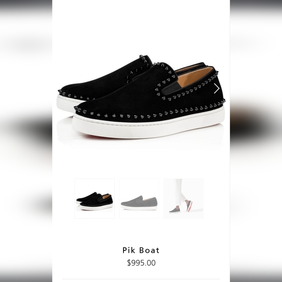 Christian Louboutin Pik Boat black 43-10.5 - Picture 5 of 5
